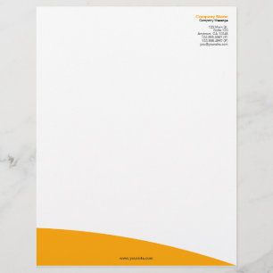 Orange Rolling Hill Briefkopf