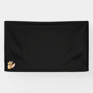 orange, rosa Illustration Design Vinyl Banner