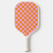 Orange + Rosa Karo Prüfpappe