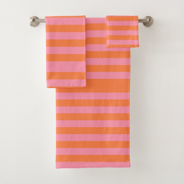 Orange rosa Sommer-Stimmung zeichnet Tuch-Set Badhandtuch Set (Insitu)