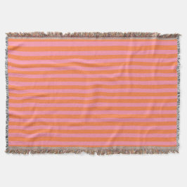 Orange rosa Sommer-Stimmungs-Linien Wurfs-Decke Decke