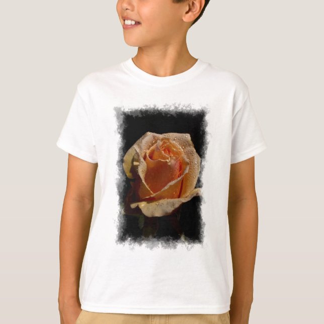 Orange Rose 1 T-Shirt (Vorderseite)
