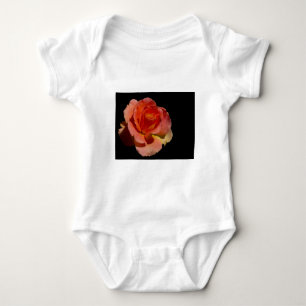 Orange Rose 2 Baby Strampler