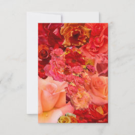 Orange Rose Collage  Mitteilungskarte