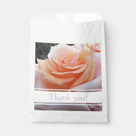 Orange Rose Floral Vielen Dank Geschenktütchen