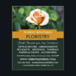 Orange Rose, Florist, Floristrische Werbung Flyer<br><div class="desc">Orange Rose,  Florist,  Floristrische Werbung Flyer von der Business Card Store.</div>