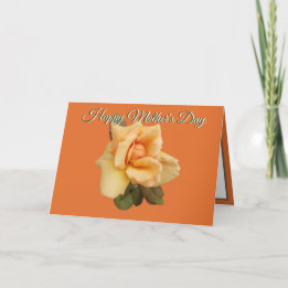 Orange Rose Foto Red Orange Mütter Tageskarte Feiertagskarte