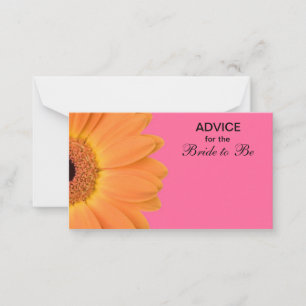 Orange & rose Gerber Daisy Conseil pour la mariée
