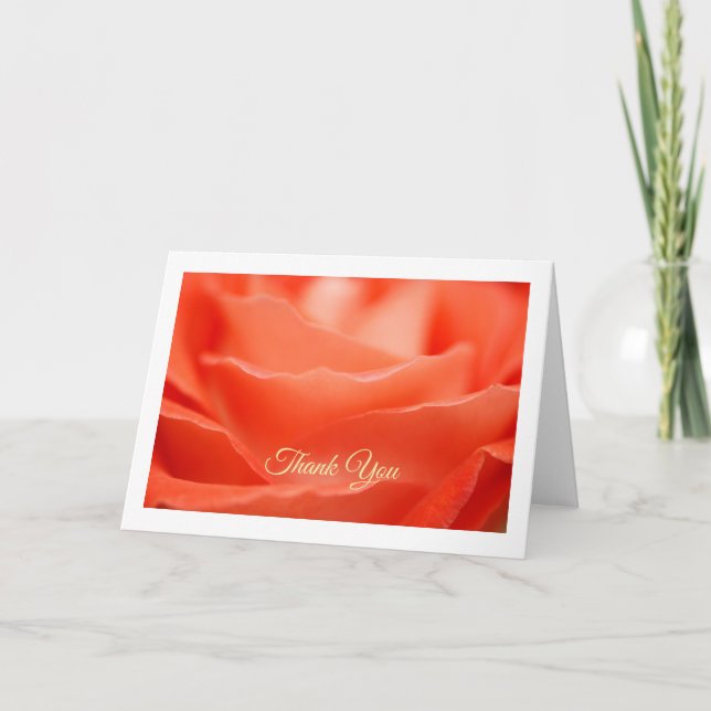Orange Rose Grußkarte Karte (Vorderseite)