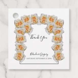 Orange Rose Hochzeitsgeschenke Liebesmarken Geschenkanhänger