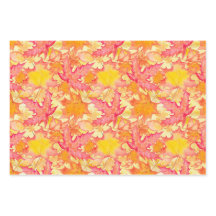 ORANGE ROSE JAUNE FEUILLES D'AUTOMNE