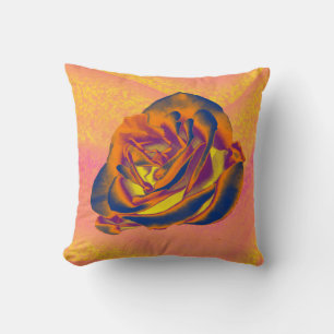 Orange Rose Kissen