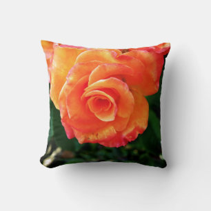 Orange Rose Kissen