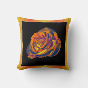 Orange Rose Kissen
