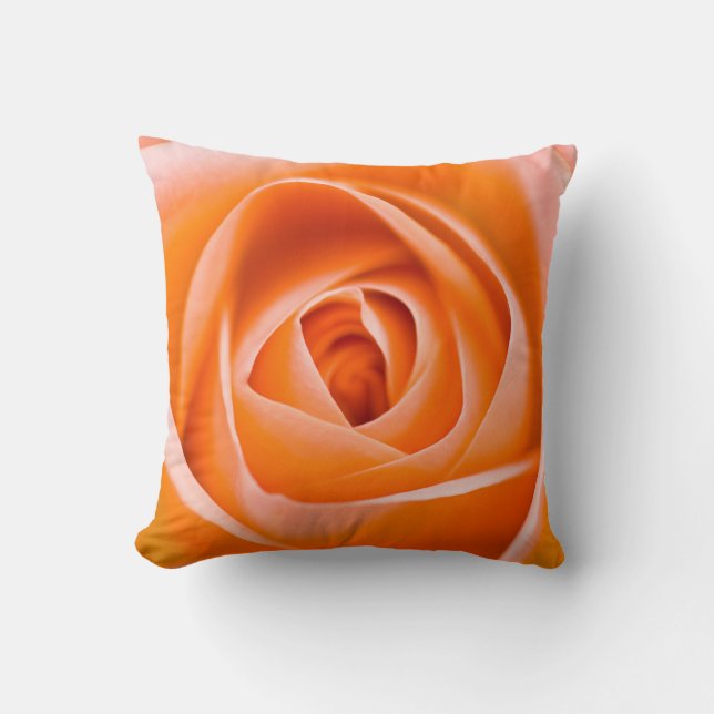 Orange Rose Kissen (Vorderseite)