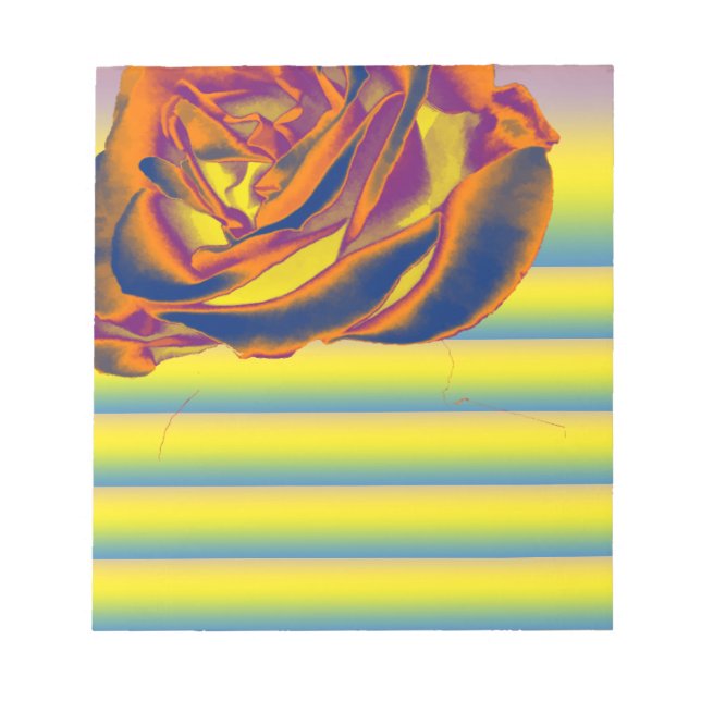 Orange Rose Notizblock (Vorderseite)