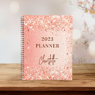 Orange rose or parties scintillant nom script 2023