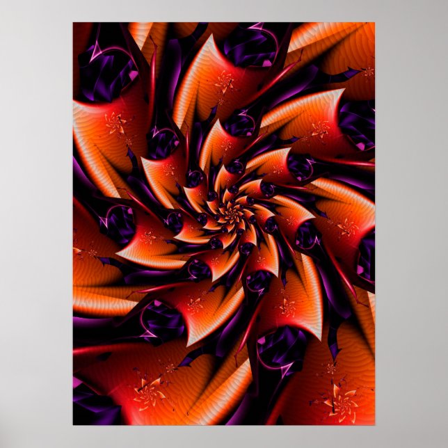 Orange Rose Poster (Vorne)