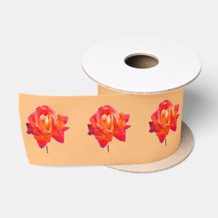 Orange Rose Satinband