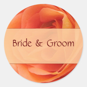 Orange Rose Stickers
