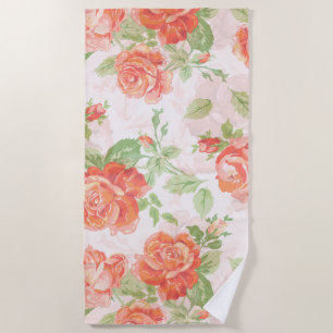 Orange Rose Strandtuch