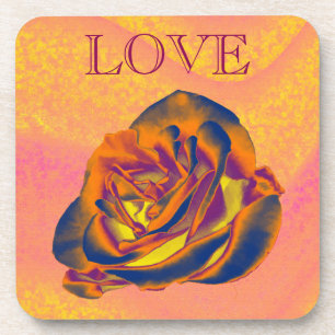 Orange Rose Untersetzer