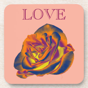 Orange Rose Untersetzer