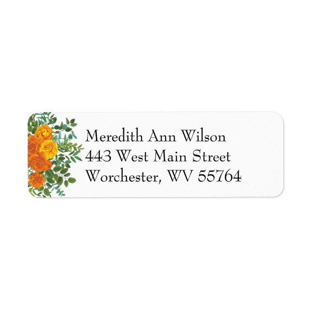 Orange Rose Wedding Elegante Schöne Aussicht (Vorne)