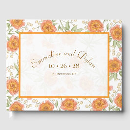 Orange Rose Wedding Gästebuch