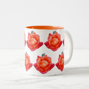 Orange Rose Zweifarbige Tasse