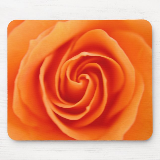 Orange Rosen-Mausunterlage Mousepad (Vorne)