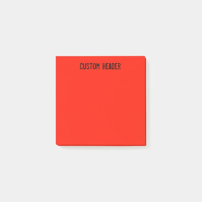 Orange/Rot Post-it Klebezettel (Vorderseite)