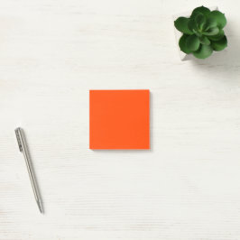 Orange Rote Einfache 3" x 3" Post-it Klebezettel