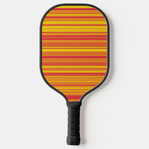 Orange Rote Gelbe Streifen Pickleball Schläger
