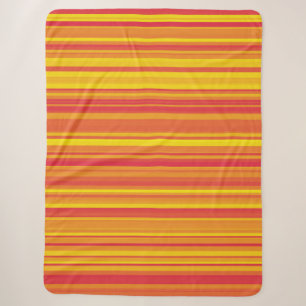 Orange Rote Gelbe Streifen Sherpadecke