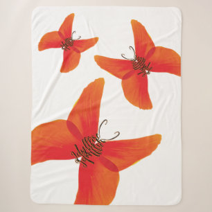 Orange Rote Mohnblüten mit drei Namen Sherpadecke
