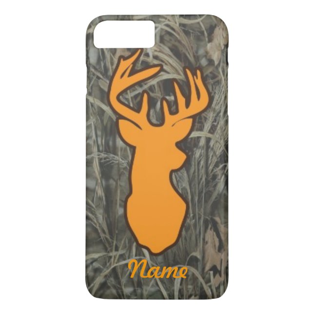 Orange Rotwild gehen Camouflage iPhone 7 Plusfall Case-Mate iPhone Hülle (Rückseite)
