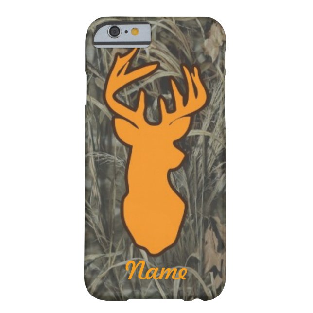 Orange Rotwild-Kopf-Camouflage iPhone 6 Kasten Case-Mate iPhone Hülle (Rückseite)