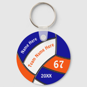 Orange, Royal Blue oder ANDERE FARBEN Weißer Volle Schlüsselanhänger