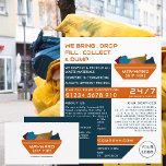 Orange Rubbish Skip Design, Skip/Dumpster Company Flyer<br><div class="desc">Orange Rubbish Skip Design,  Skip/Dumpster Company Werbung Flyer durch den Business Card Store.</div>