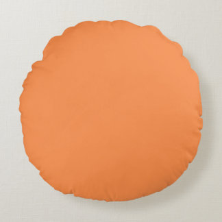 Orange Rundes Kissen