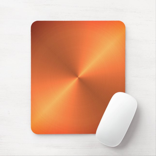 Orange Rust Shine Mousepad (Mit Mouse)
