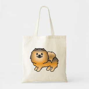 Orange Sable Pomeranian Süßer Cartoon-Hund Tragetasche