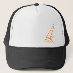 Orange Sailing Truckerkappe