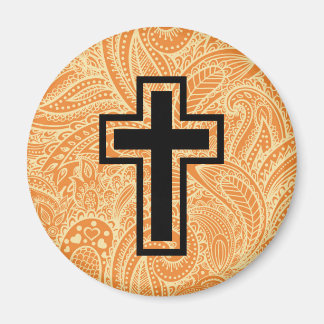 Orange Saint-Croix-Chrétien Magnet en bois