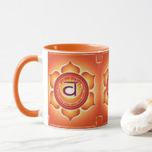 Orange sakraler Chakra Rüttler-Druck-Entwurf