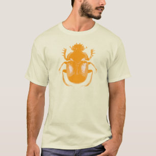 Orange Scarabäus-Käfer-T - Shirt