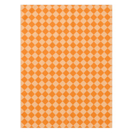 Orange Schachbrett Diamond Pattern Tischdecke