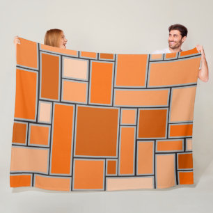 Orange-Schattierungen Fleecedecke