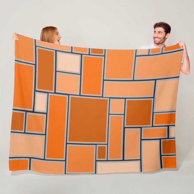Orange-Schattierungen Fleecedecke (Beispiel)
